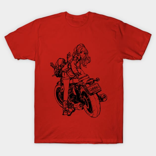 Woman moto T-Shirt by Juampa82